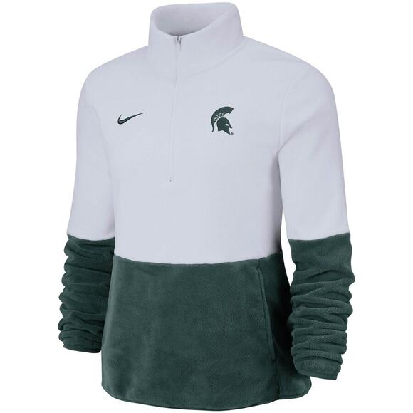 Nike Michigan State MSU Spartans Women's Large Fleece Jacket 1/2 Zip Pullover - Picture 7 of 7
